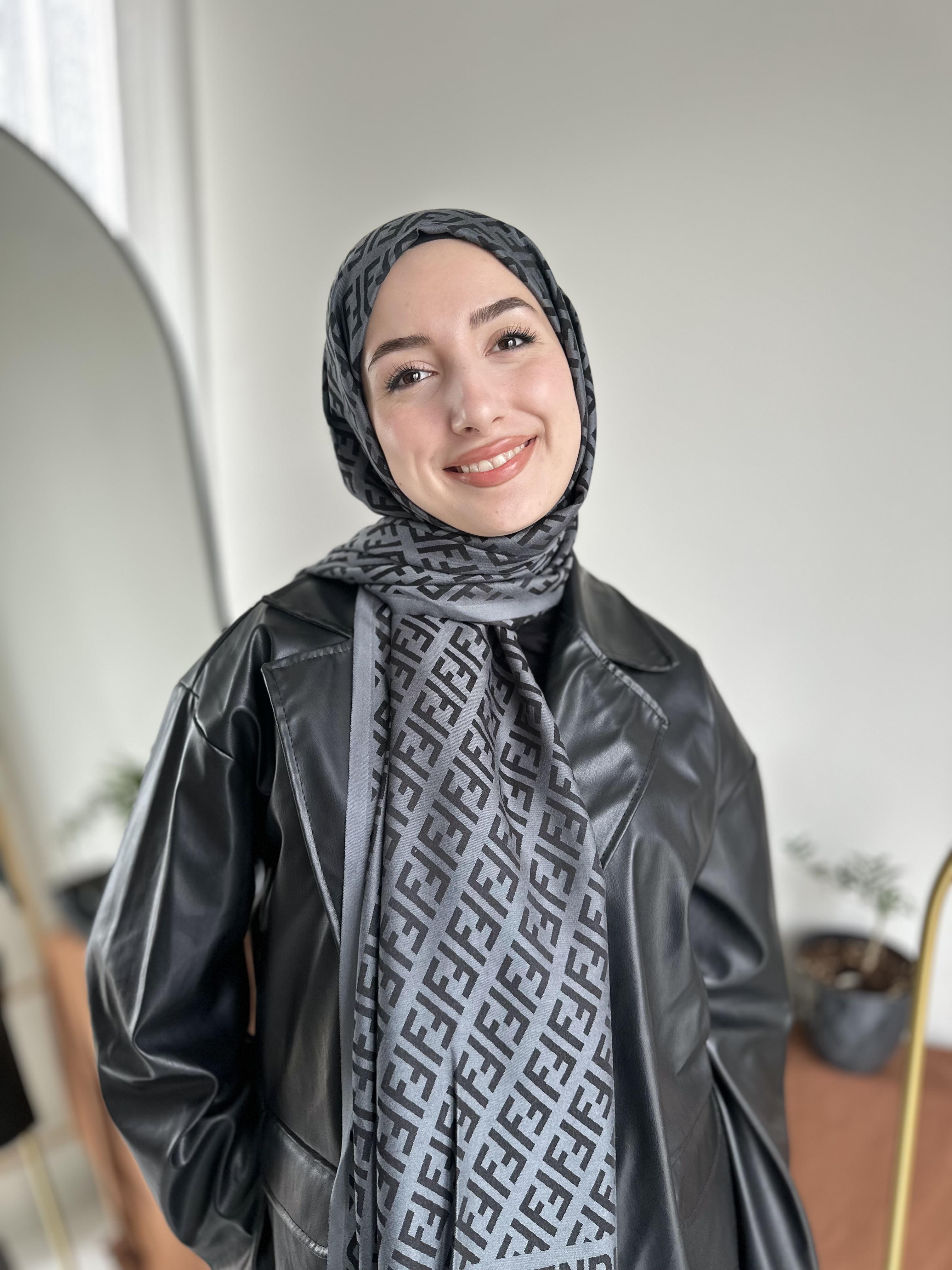 Antrasit F Desen Kaşmir Şal