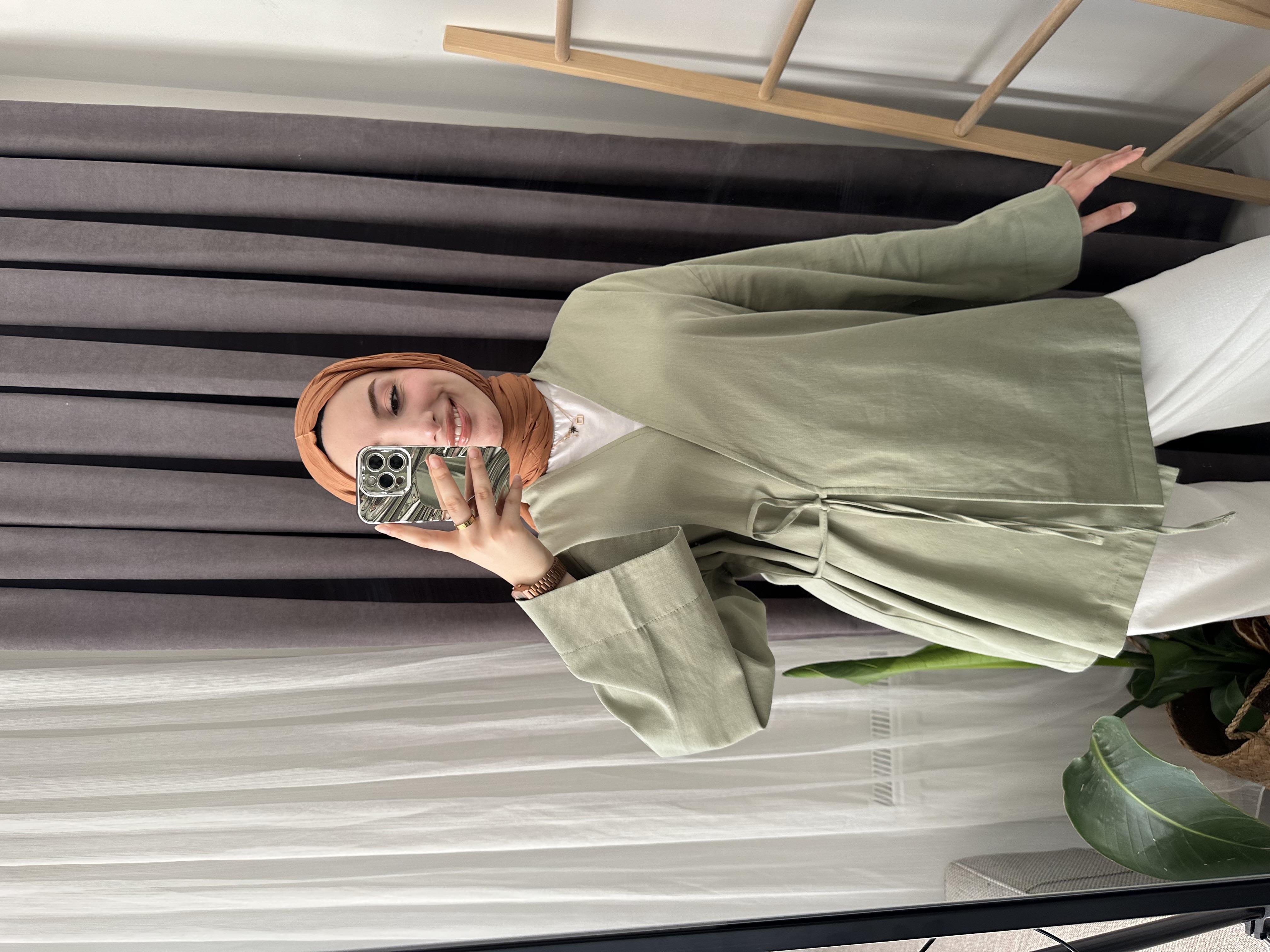 Mint Çapraz Bağlı Kimono