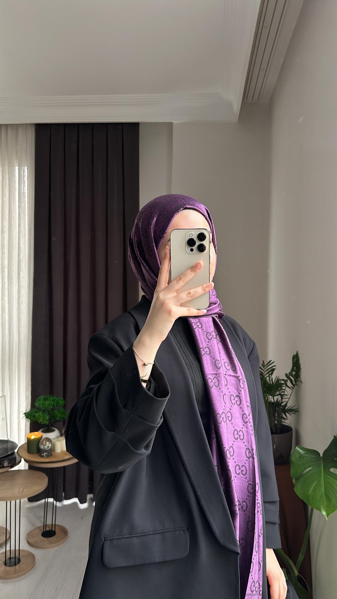 Mor Gucci Şal