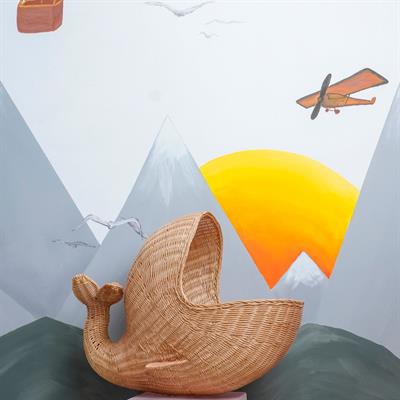 Balina Rattan Oyuncak Sepeti
