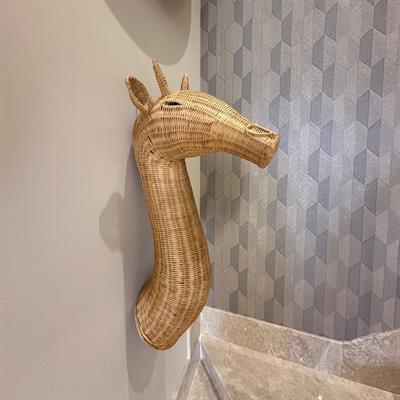 Zürafa Rattan Duvar Dekoru