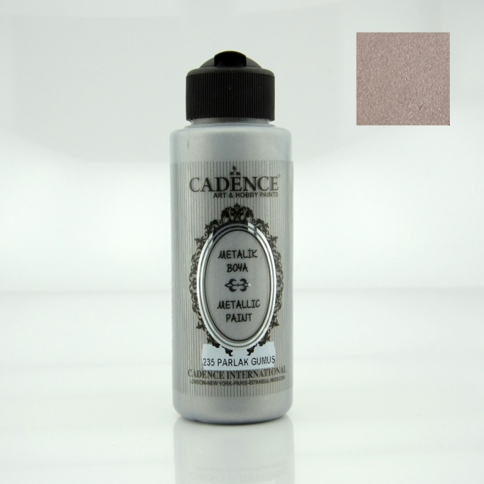METALİK SEDEFLİ BOYA 235 PARLAK GÜMÜŞ 120ML