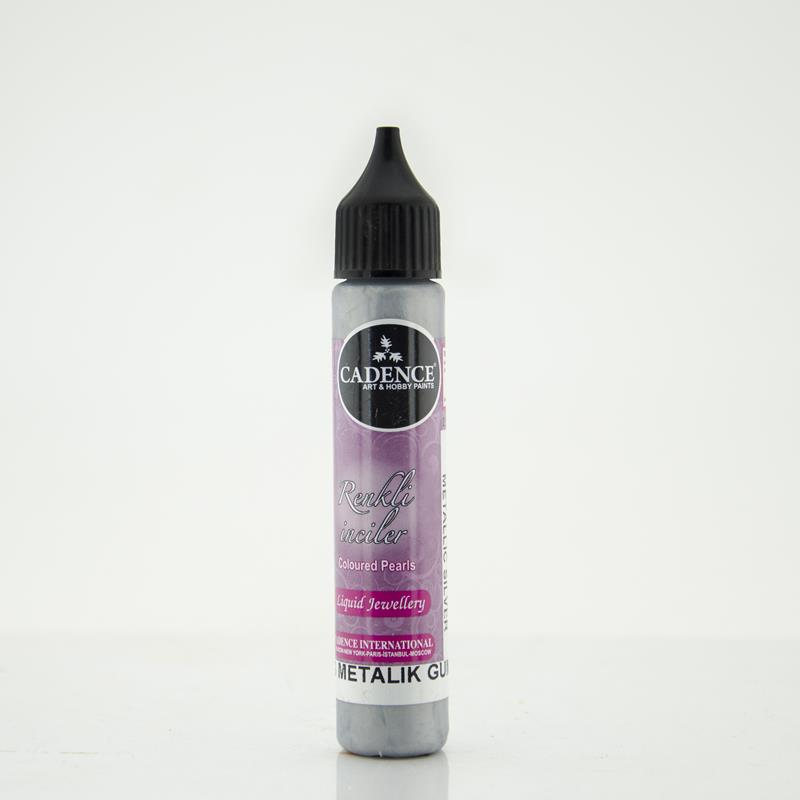 RENKLİ İNCİLER METALİK 586 GÜMÜŞ 25ML