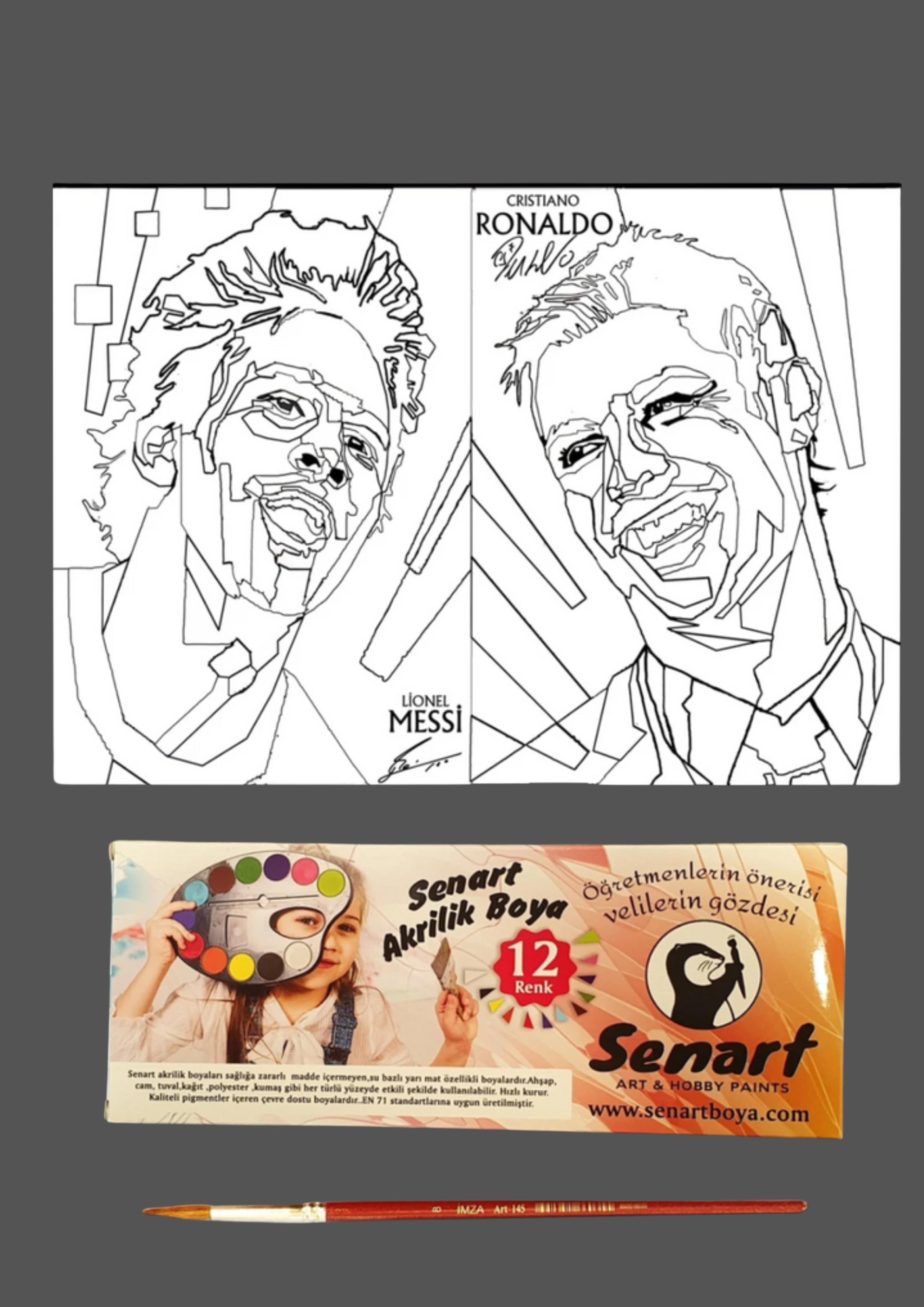 SENART DÜŞLE BOYAMA SETİ 02 MESİ RONALDA 35*50