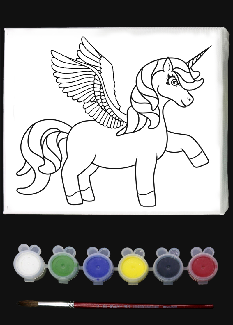 SENART DÜŞLE VE BOYA SETi DB-008 KANATLI AT