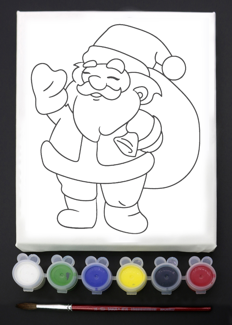 SENART DÜŞLE VE BOYA SETi DB-010 NOEL BABA