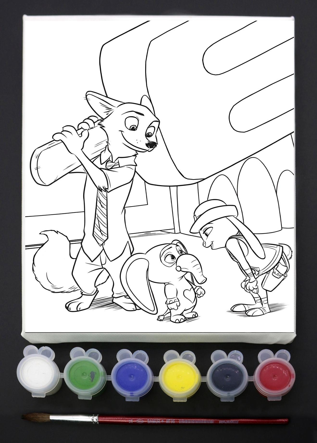 SENART DÜŞLE VE BOYA SETi DB-015 ZOO TİLKİ