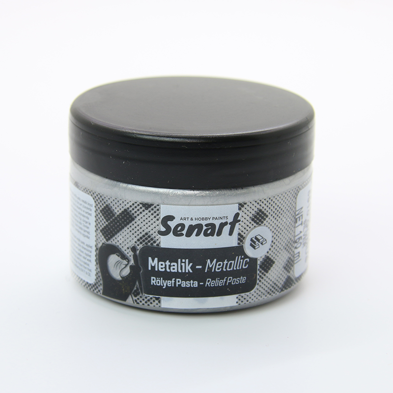 SENART METALİK RÖLYEF PASTA 5910 GÜMÜŞ 150ML