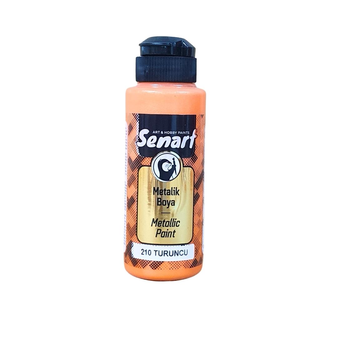 SENART METALİK SEDEFLİ BOYA 210 TURUNCU 120ML