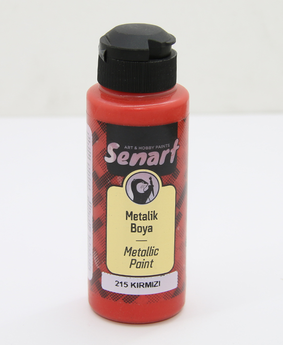 SENART METALİK SEDEFLİ BOYA 215 KIRMIZI 120ML