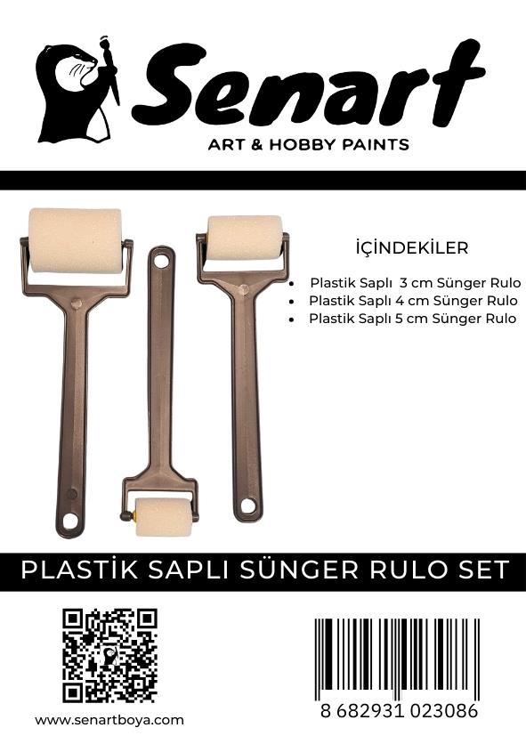 SENART PLASTİK SAPLI SÜNGER RULO SET