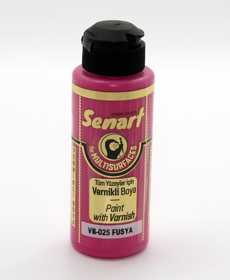 SENART VERNİKLİ BOYA VB-025 FUŞYA 120 ML