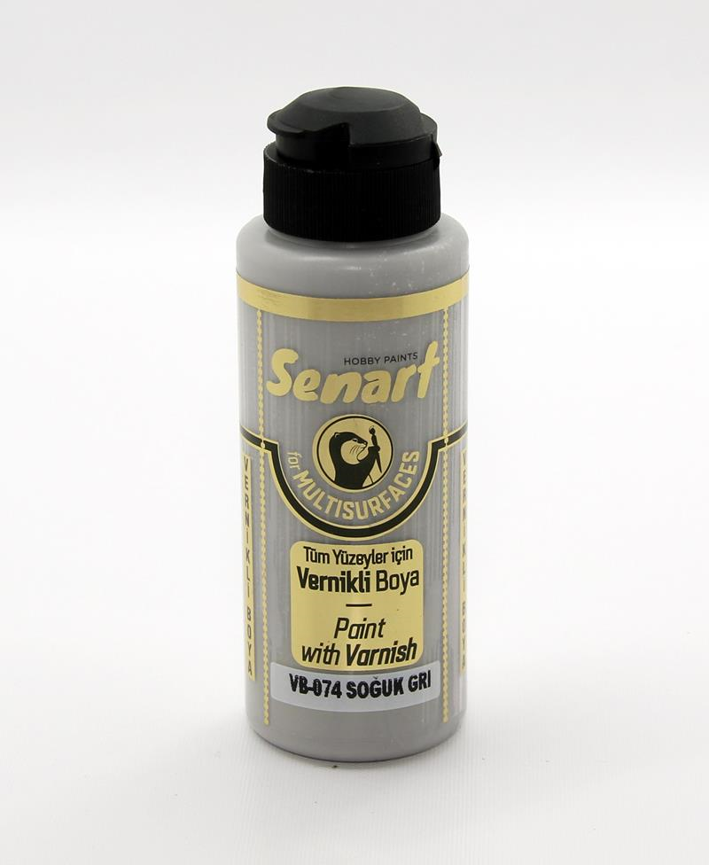 SENART VERNİKLİ BOYA VB-074 SOĞUK GRİ 120 ML