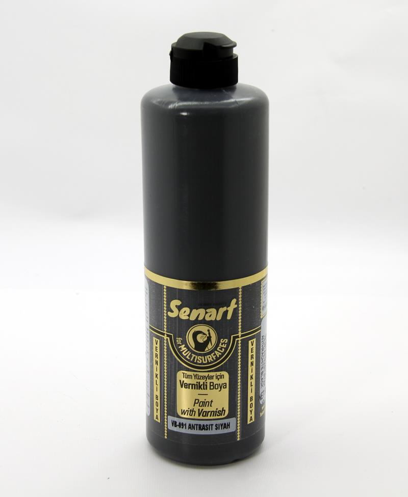 SENART VERNİKLİ BOYA VB-091 ANTRASİT SİYAH 500 ML