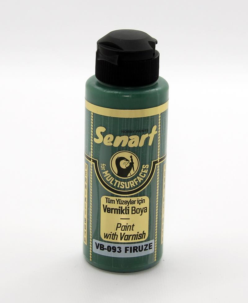 SENART VERNİKLİ BOYA VB-093 FİRÜZE 120 ML