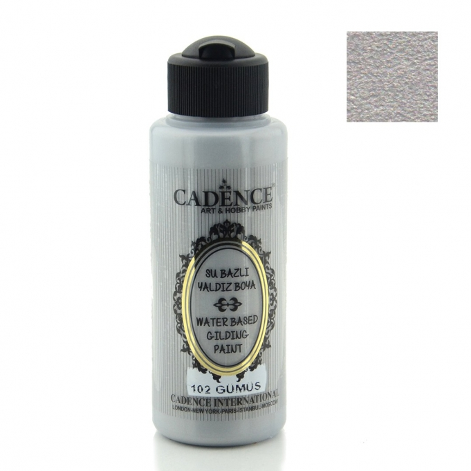 SUBAZLI YALDIZ BOYA 102 GÜMÜŞ 120ML