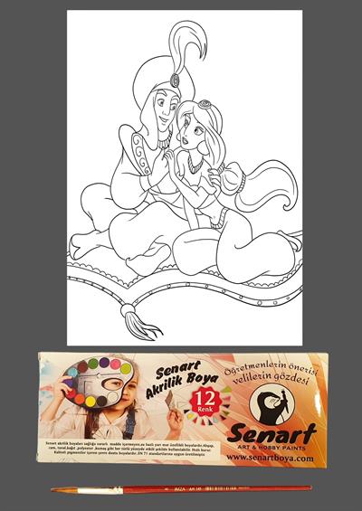 SENART DÜŞLE BOYAMA SETİ 21 ALADDİN 35*50