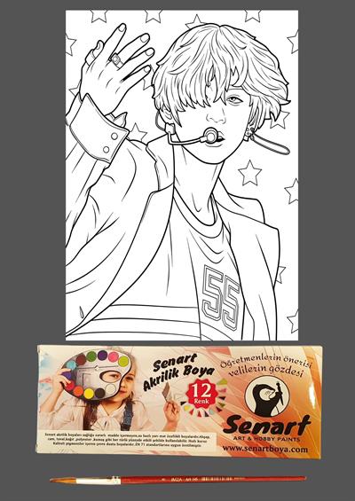SENART DÜŞLE BOYAMA SETİ 22 BTS 35*50