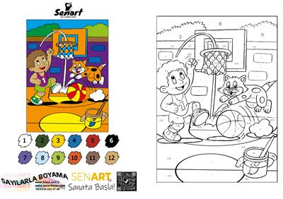 SENART SAYILARLA BOYAMA SETİ 002 BAS.ÇOCUK 35*50