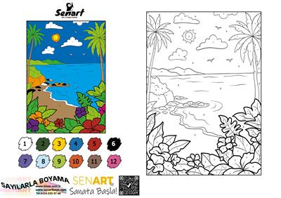 SENART SAYILARLA BOYAMA SETİ 015 MANZARA 35*50