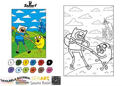SENART SAYILARLA BOYAMA SETİ 023 FİN JAKE 35*50