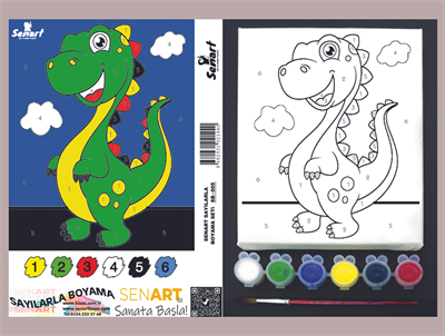 SENART SAYILARLA BOYAMA SETi SB- 005 DİNAZOR