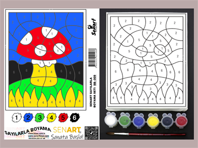 SENART SAYILARLA BOYAMA SETi SB- 009 MANTAR