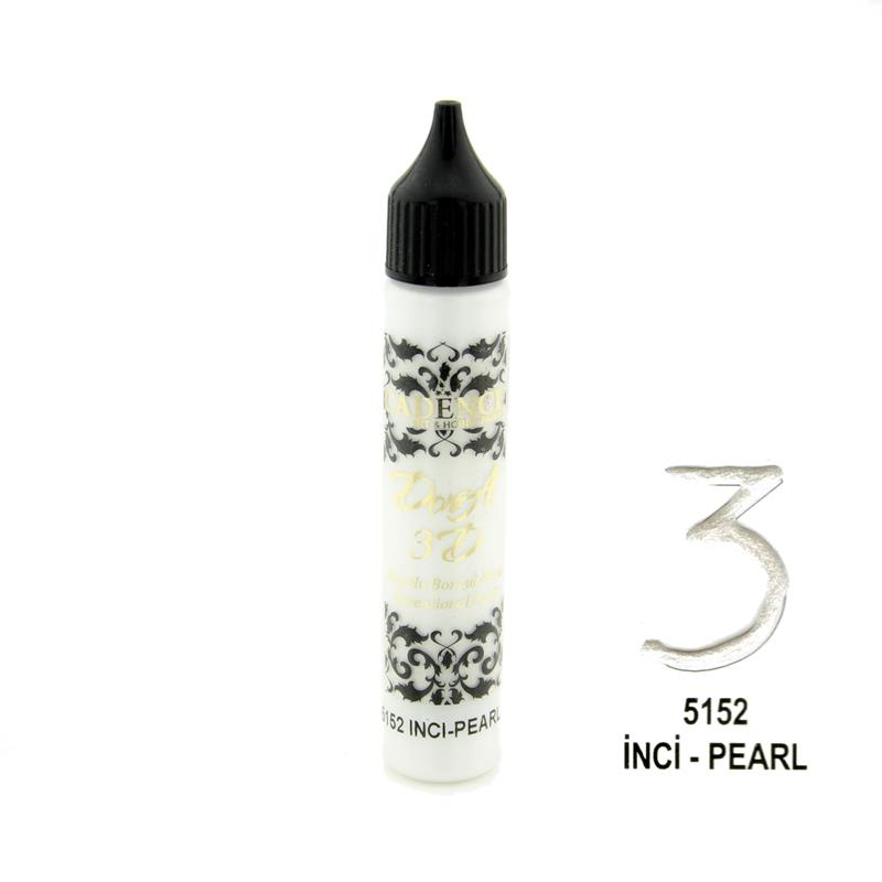 3D DORA BONCUK BOYA 5152 İNCİ 25ML