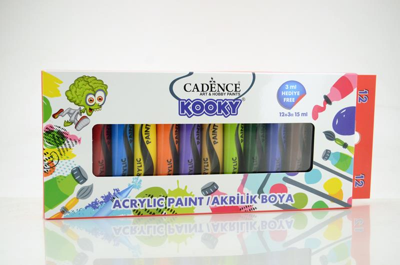 CADENCE KOOKY AKRİLİK 12'Lİ SET 15 ML