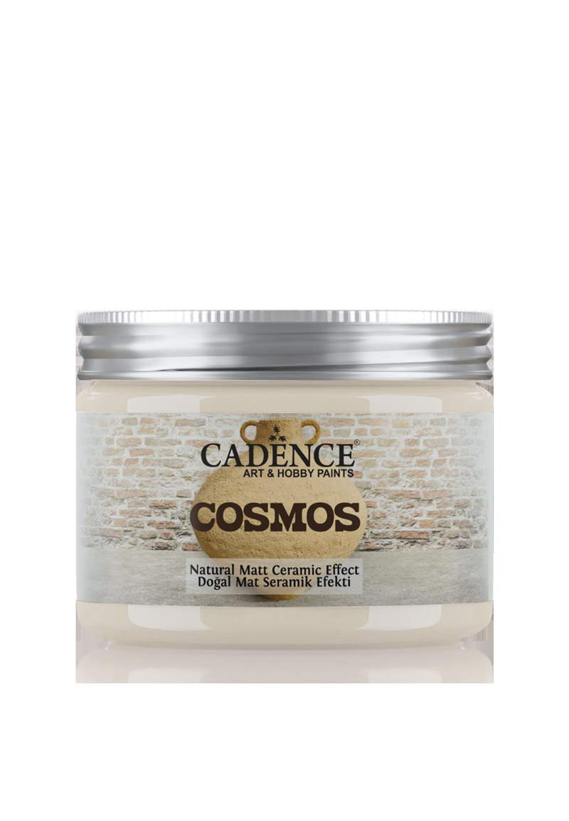 COSMOS DOĞAL MAT SERAMİK EFEKT CS-02 EKRU 150 ML