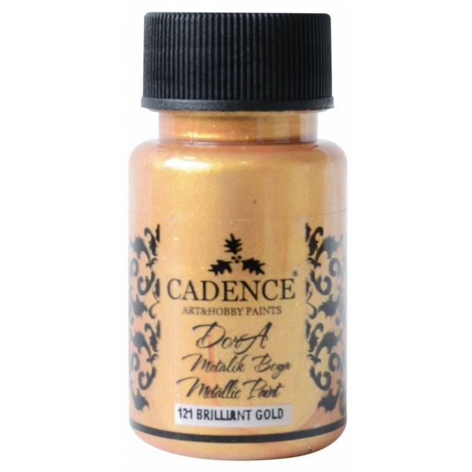 DORA METALİK BOYA 121 BRILLIANT GOLD 50ML