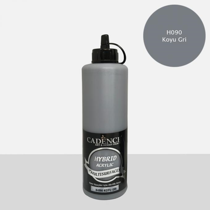 HYBRID AKR. MULTISURFACES H-090 KOYU GRİ 500ML
