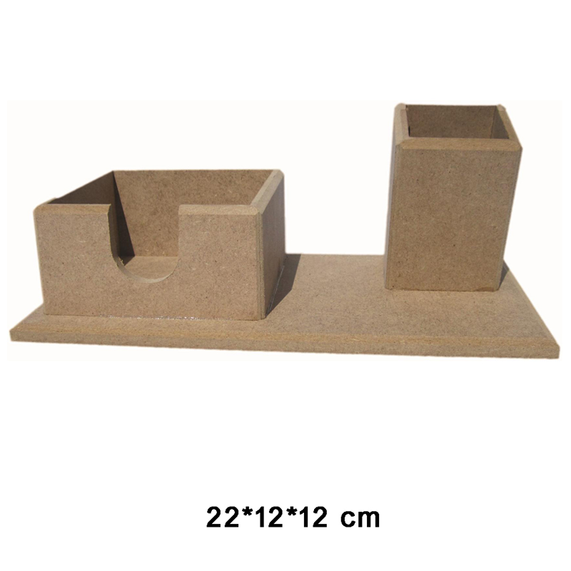 MDF OBJE- ÇEKMECELİ KALEMLİK NOTLUK