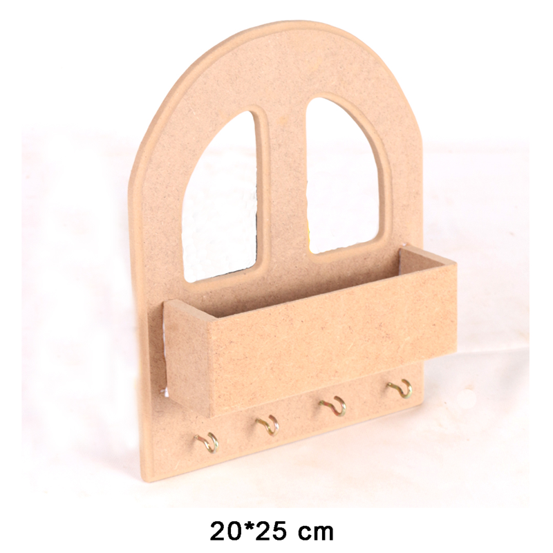 MDF OBJE- CEPLİ DELİKLİ OVAL ANAHTARLIK