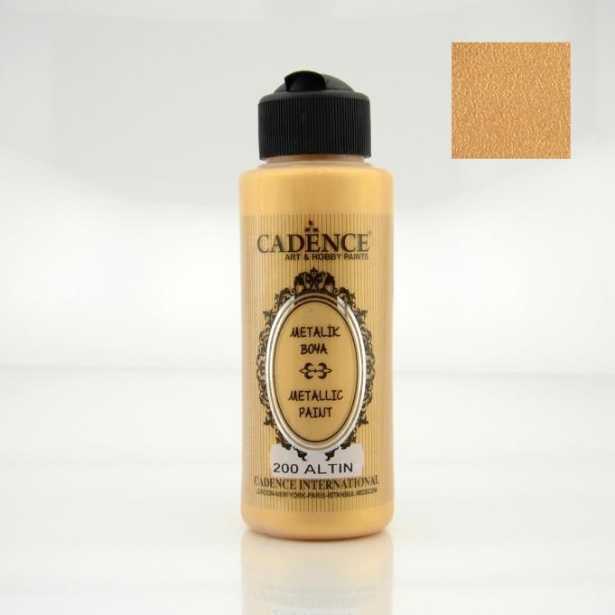 METALİK SEDEFLİ BOYA 200 ALTIN 120ML