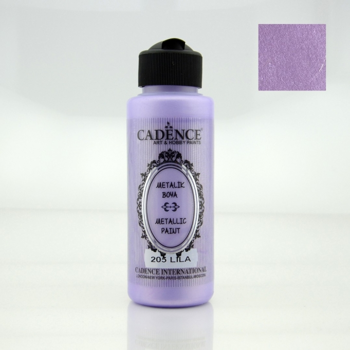 METALİK SEDEFLİ BOYA 205 LİLA 120ML