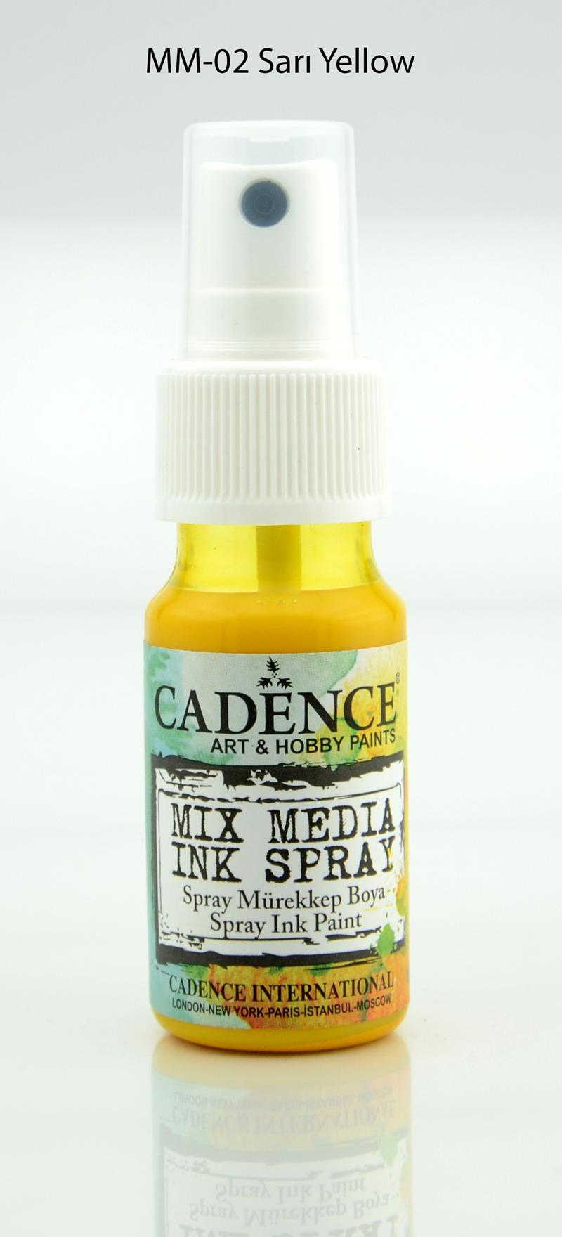 MIX MEDIA INK SPREY MÜREKKEP MM-02 SARI 25ML
