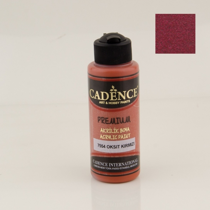 PREMIUM AKRİLİK BOYA 7554 OKSİT KIRMIZI 120ML