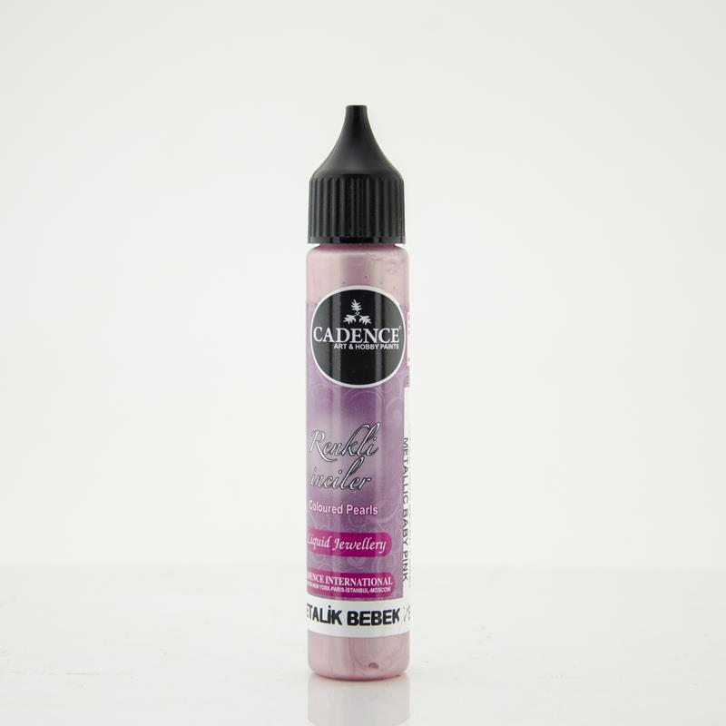 RENKLİ İNCİLER METALİK 592 BEBEK PEMBE 25ML