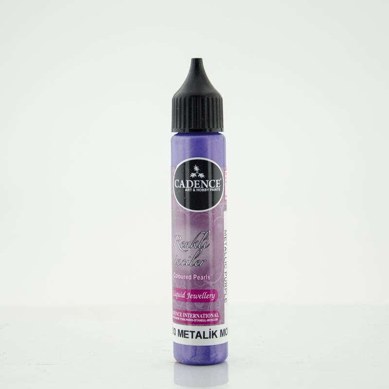 RENKLİ İNCİLER METALİK 593 MOR 25ML