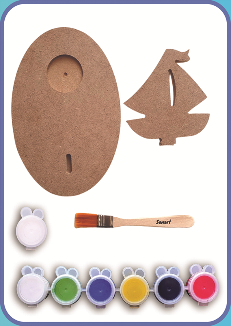 SENART AHŞAP BOYAMA SETİ AB - 006 YELKENLİ SUNUMLU