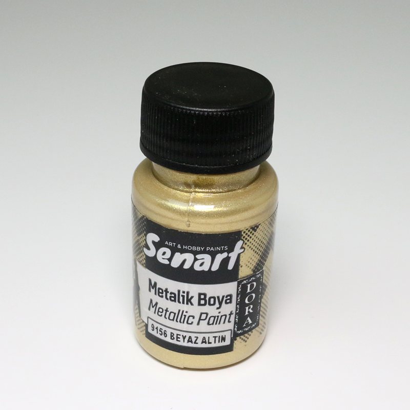 SENART DORA METALİK BOYA 9156 BEYAZ ALTIN 50ML