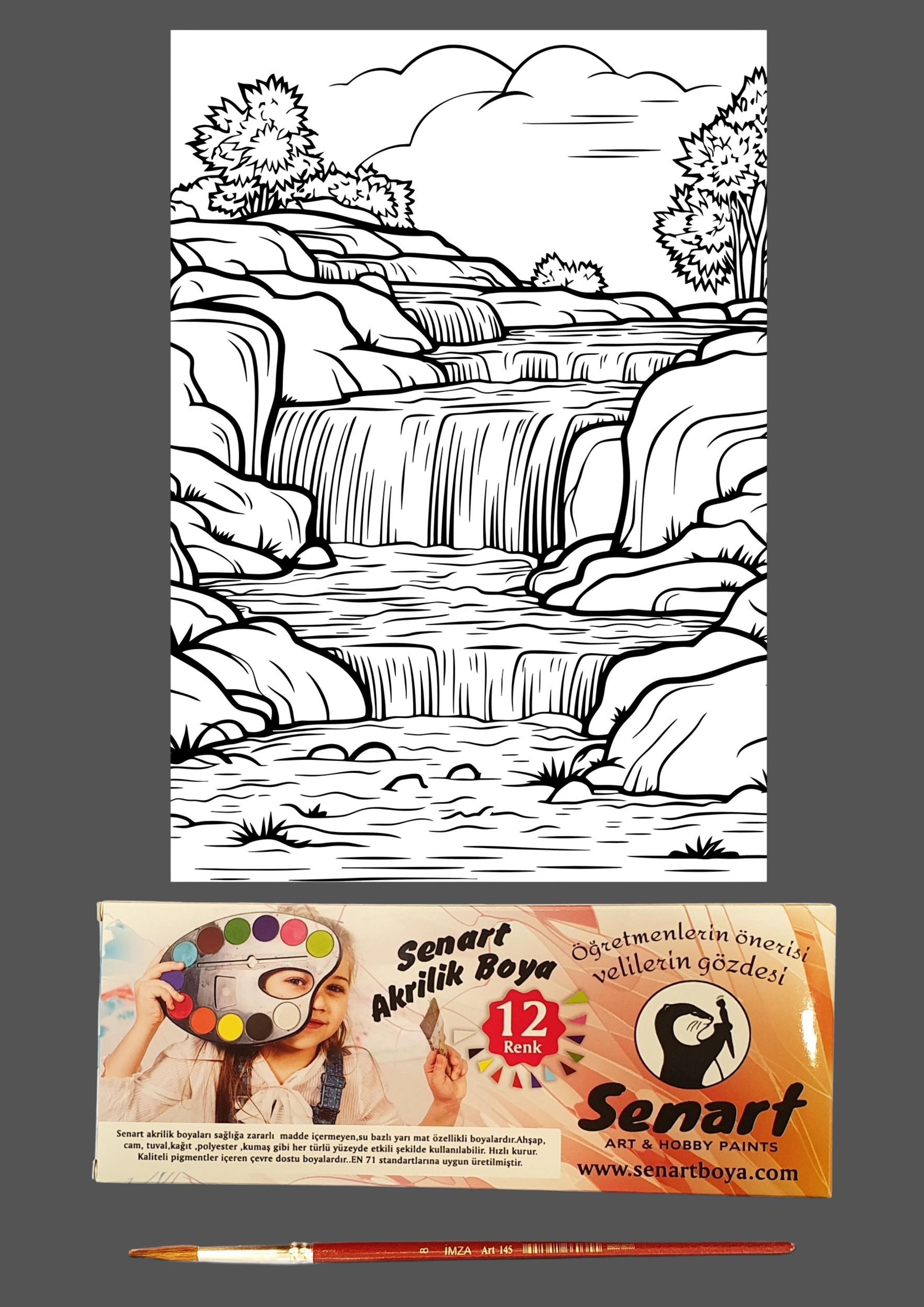 SENART DÜŞLE BOYAMA SETİ 17 MANZARA 35*50
