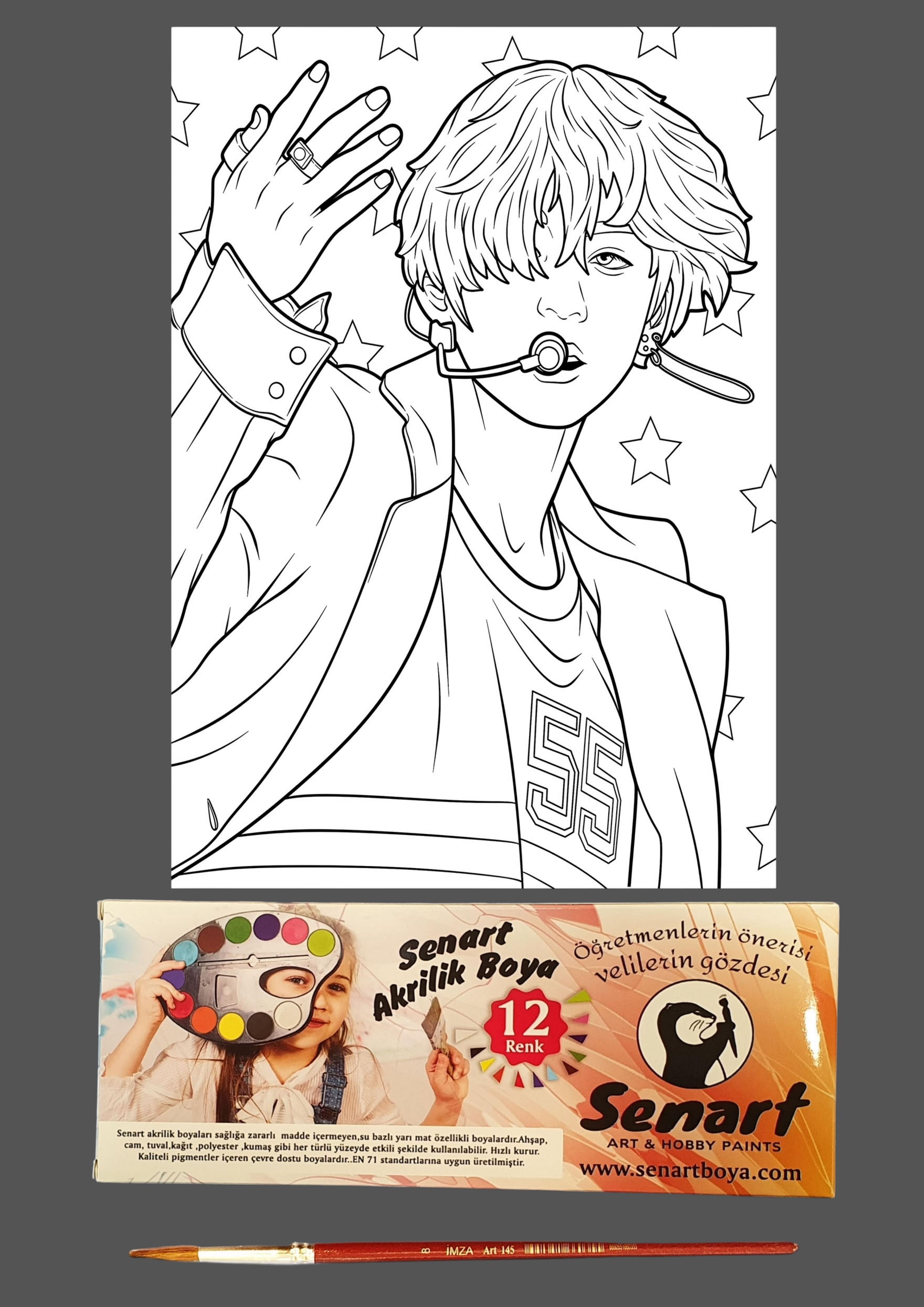 SENART DÜŞLE BOYAMA SETİ 22 BTS 35*50