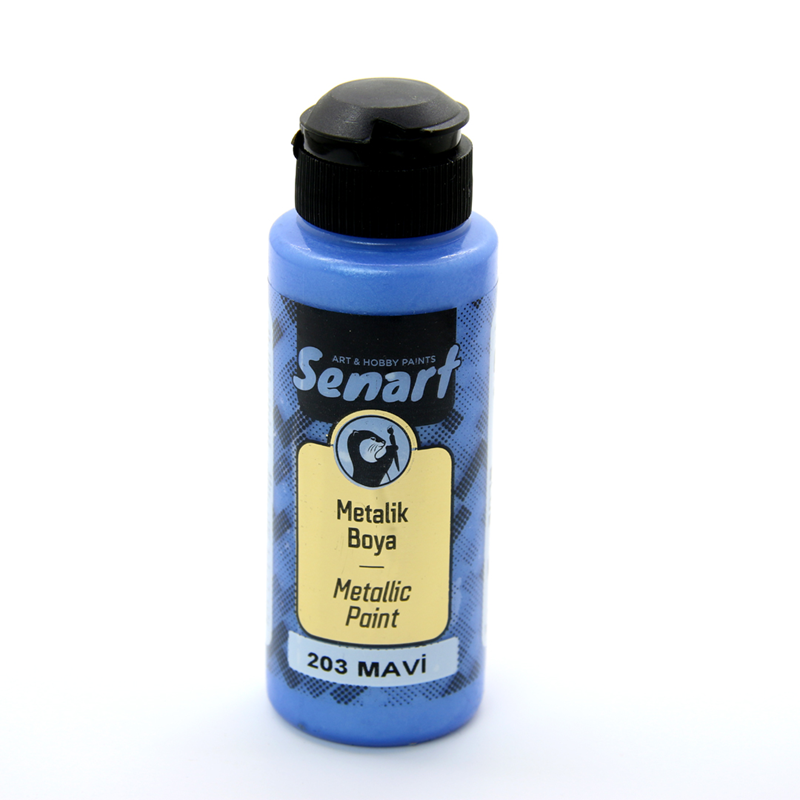 SENART METALİK SEDEFLİ BOYA 203 MAVİ 120ML