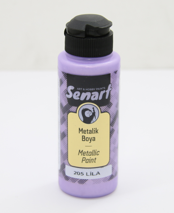 SENART METALİK SEDEFLİ BOYA 205 LİLA  120ML