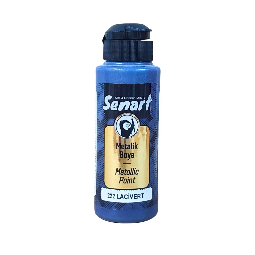 SENART METALİK SEDEFLİ BOYA 222 LACİVERT 120ML