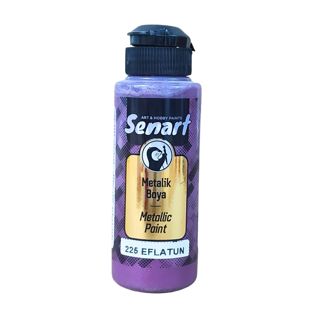 SENART METALİK SEDEFLİ BOYA 225 EFLATUN 120ML