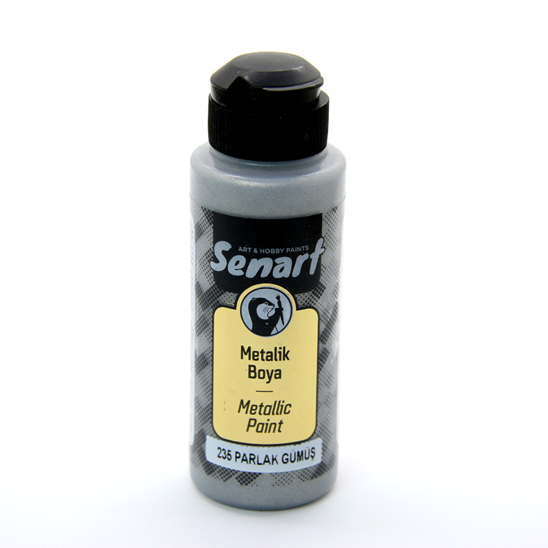 SENART METALİK SEDEFLİ BOYA 235 PARLAK GÜMÜŞ 120ML