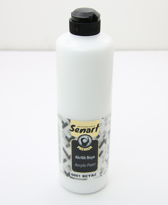 SENART PREMİUM AKRİLİK  0001-BEYAZ 500ML